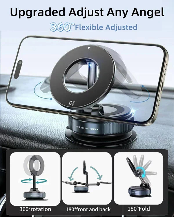 Vacuum Magnetic Suction Cup Phone Holder Mount