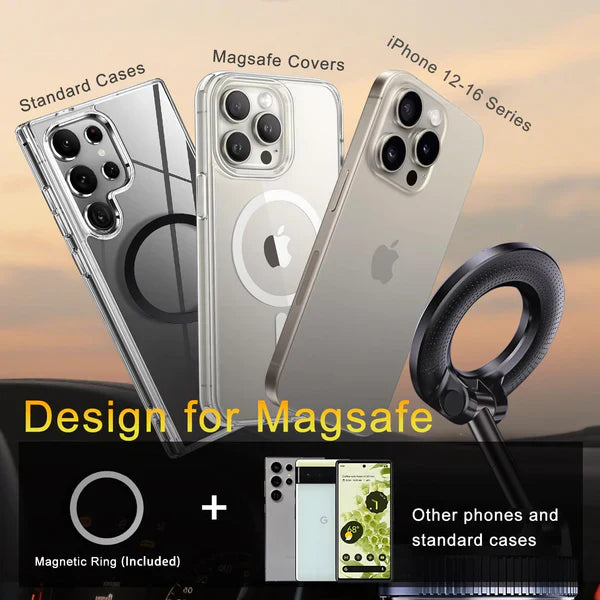 Vacuum Magnetic Suction Cup Phone Holder Mount