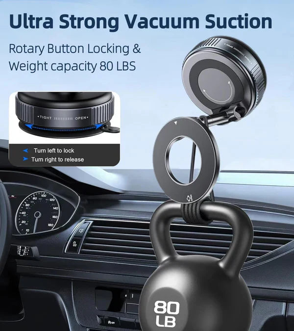 Vacuum Magnetic Suction Cup Phone Holder Mount