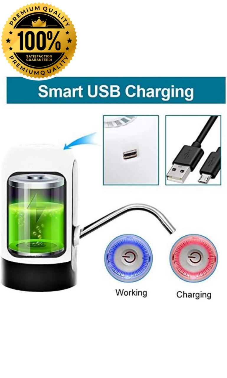 "Genzcrate® Smart Automatic Water Dispenser Pump for 20L Bottled Water | USB Rechargeable | 1-Touch Operation"