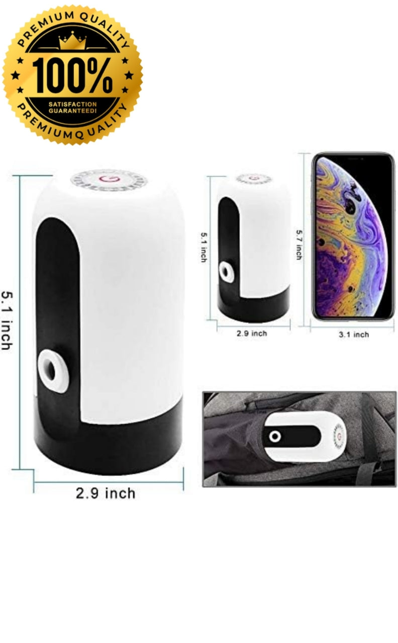 "Genzcrate® Smart Automatic Water Dispenser Pump for 20L Bottled Water | USB Rechargeable | 1-Touch Operation"