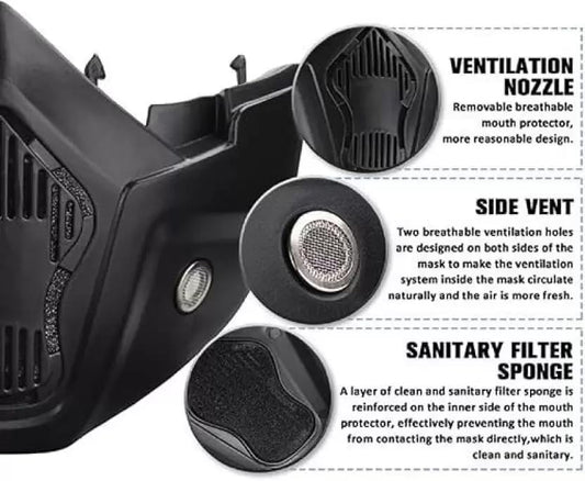 BUY 1 GET 1 FREE - Goggle Mask Anti Scratch UV Protective Open Face & Eyewear Windproof Dirt Shield Adjustable Soft Foam Padded Detachable For Cycling Bike Off Road Racing Riding For Unisex Rainbow GenzVybs